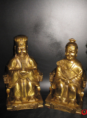 包邮纯铜灶王爷爷灶王奶奶灶君灶神司命菩萨铜像神像佛像工艺品