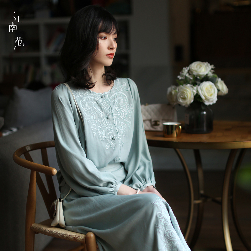 江南范复古改良汉服女唐装中国风女装上衣年轻款气质短款旗袍T恤