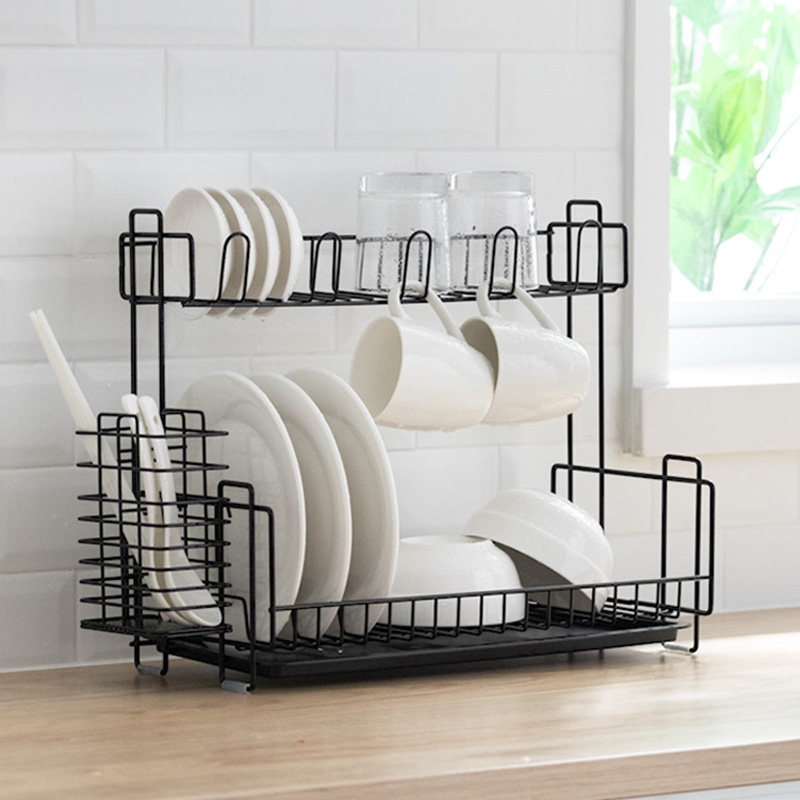 厨房碗架水槽沥水架双层餐具碗筷架碗碟架晾放筷子盘子杯子收纳架,厨房/烹饪用具,厨房置物架/置物柜/角架,淘宝优惠券,粉丝福利购,淘宝优惠卷
