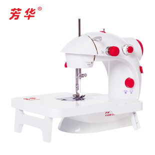芳华202型缝纫机家用电动迷你多功能小型手动吃厚缝纫机微型脚踏