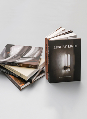 可翻页装饰真书样板房间酒店书柜玄关家具装饰仿真书摄影道具