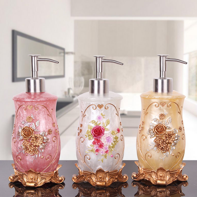 欧式高洗手液瓶乳液瓶酒店宾馆沐浴露瓶按压分装洗发水空瓶