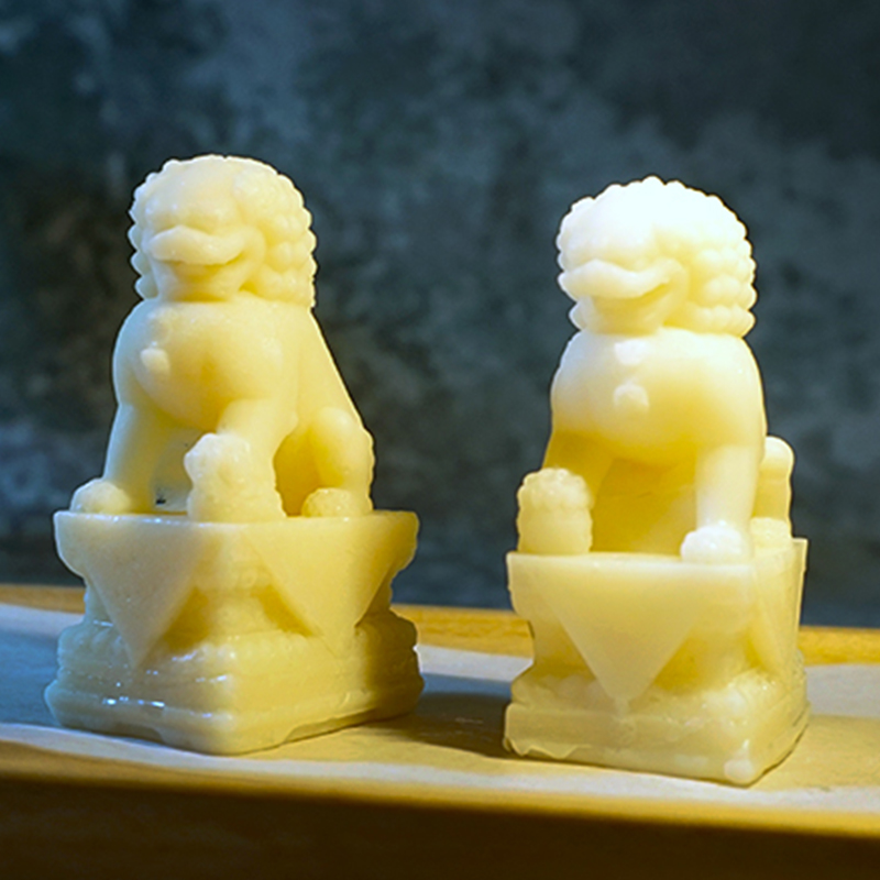 立体石狮子硅胶模具慕斯烘焙蛋糕巧克力冰块水晶滴胶手工皂 diy