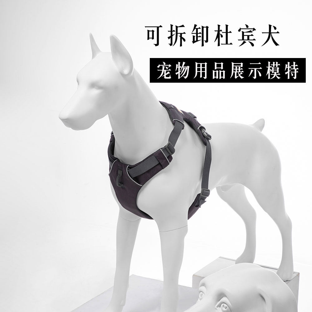 杜宾犬狗摆件树脂大号玻璃钢雕塑宠物用品展示模特架子橱窗道具狗