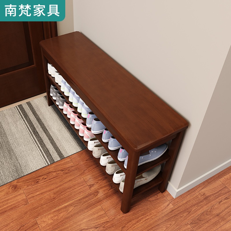 北欧实木换鞋凳鞋架鞋凳式鞋柜进门口可坐穿鞋凳玄关试鞋凳子家用
