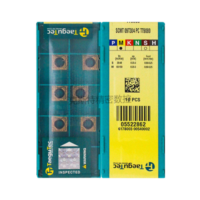 韩国特固克 Taegutec数控刀片 SCMT09T304-PC TT9080 加工不锈钢