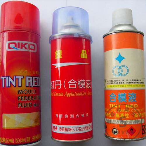 香港银晶红丹合模液 福瑞红丹油 QIKO奇强合模油喷剂 蓝丹划线液