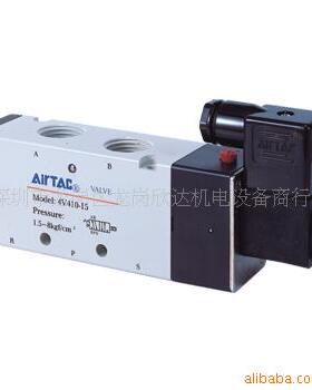 4V410-15B气动DC24V电磁阀AIRTAC单线圈AC220V1.5-8kg亚德客VALVE