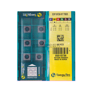 TT8020 韩国特固克 SCMT09T304 加工不锈钢 Taegutec数控刀片