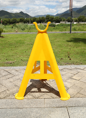 黄色塑料绝缘电缆支架隧道电三角工地电览托架支撑架全国包邮