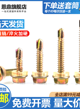 外六角钻尾自攻螺丝燕尾丝彩钢瓦自钻螺钉燕尾螺丝钉M48M5M6M63