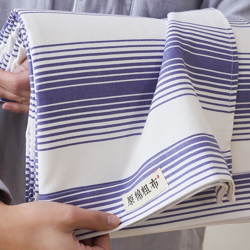 夏季亚麻纯棉加厚老粗布床单单件2021新款高端全棉单人被单三件套,床上用品,床单,淘宝优惠券,粉丝福利购,淘宝优惠卷