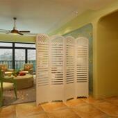 田园韩式 客厅雕屏风百叶屏风 现代卧室屏风玄关时尚