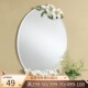 饰圆形浴镜墙镜银镜 浴室镜梳妆镜壁挂镜子装 新款 欧式