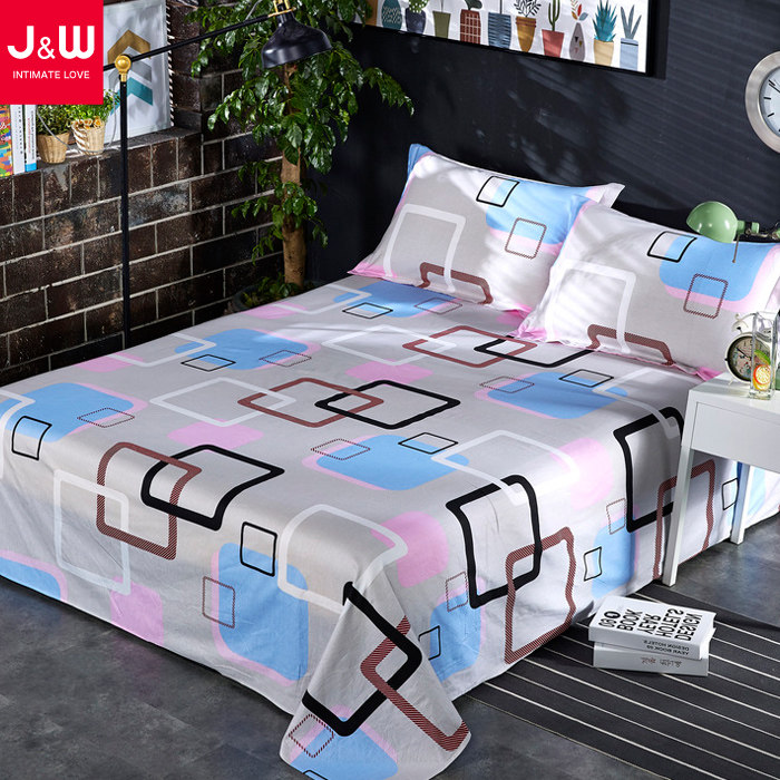 斜纹100%全棉单件床单学生小床单人床1.2 1.5x2 1.8x2米纯棉被单