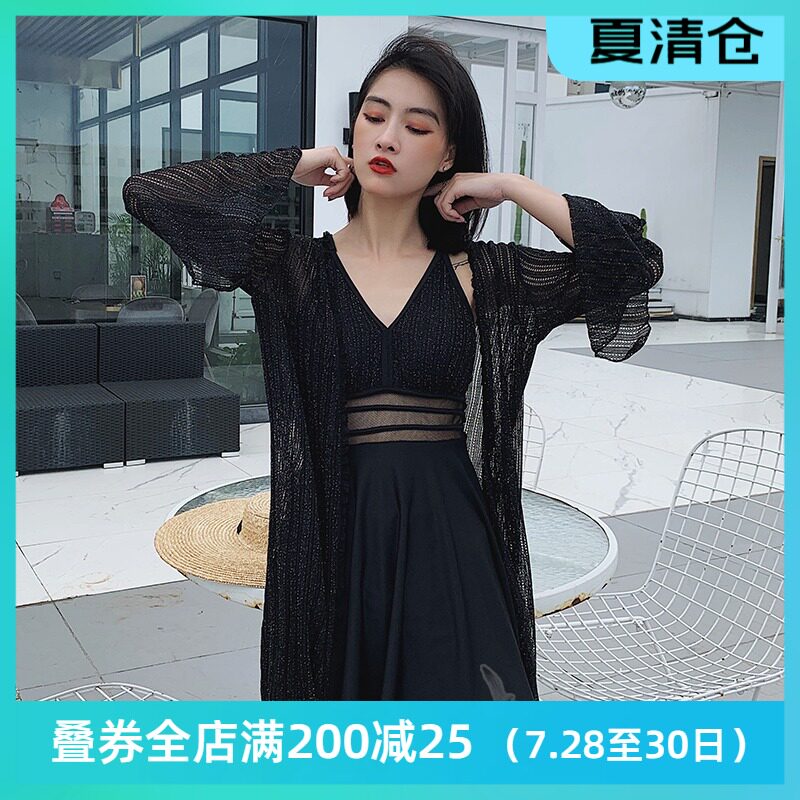 大码泳衣女泡温泉胖mm遮肚显瘦遮肉C保守连体裙仙女范2021新款泳