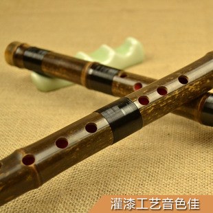 [听雨]8八孔F G调短箫专业演奏短萧紫竹洞箫精制一节竹箫乐器初学