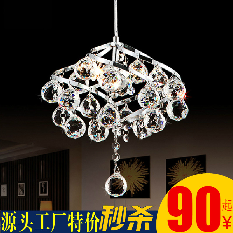 水晶小吊灯餐厅入户欧式简约现代楼梯门厅轻奢走廊阳台玄关过道灯