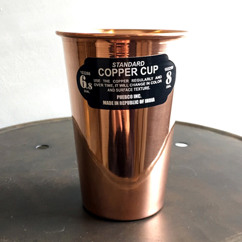 零选 PUEBCO复古红铜笔筒办公室桌面收纳笔盒现代简约杯摆件