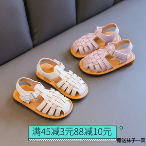 女宝宝凉鞋2021新款小童1-3z岁儿童公主鞋软底防滑沙滩鞋婴童鞋夏