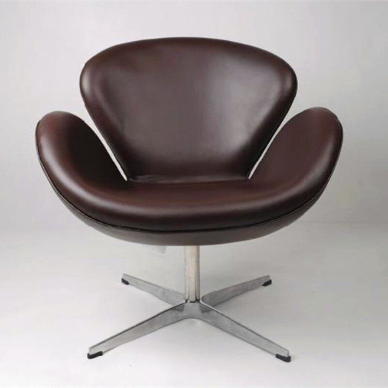 江浙沪时尚升降办公转椅休闲电脑职员椅绒布朵天鹅