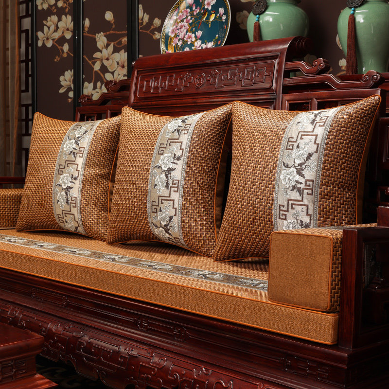 新沙发垫夏季凉席垫子红木家具坐垫竹藤椅垫座垫夏天透气冰丝,居家布艺,沙发垫,淘宝优惠券,粉丝福利购,淘宝优惠卷