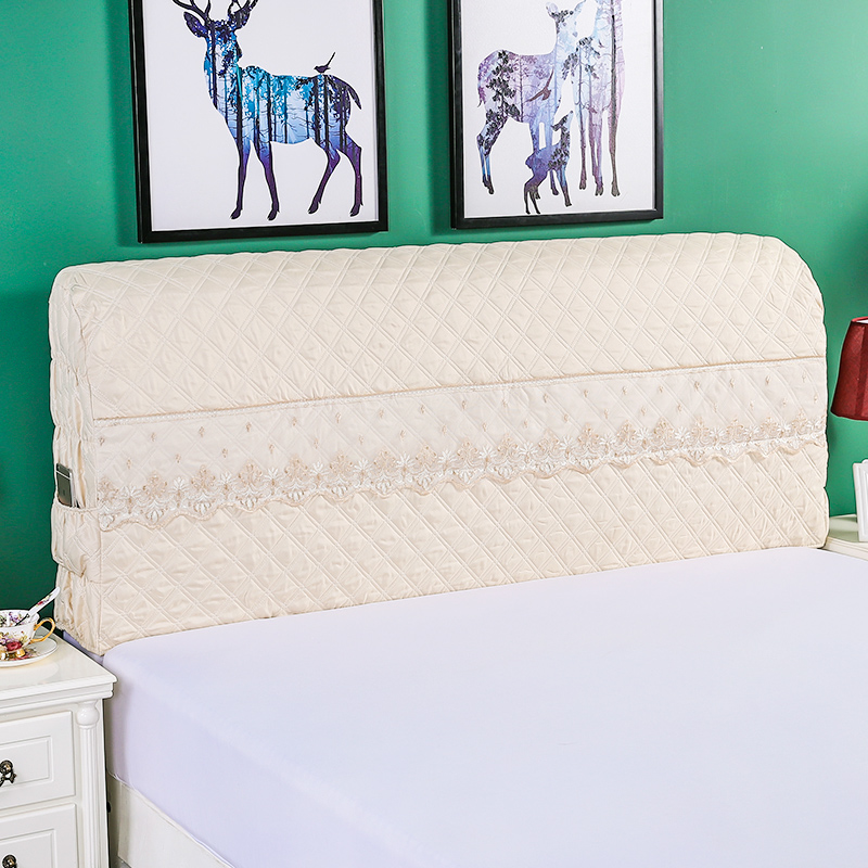 欧式床头软包罩.m床头保护木床皮床头盖布全包防尘罩in