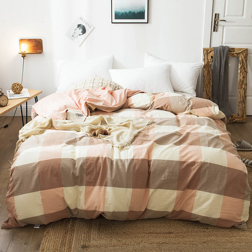 全棉水洗棉被套单件100x135x120x190x150x200x229单双人被罩订做