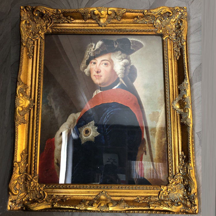 欧式实木画框人物油画框做旧镜框实木相框油画装裱宽m厚.m