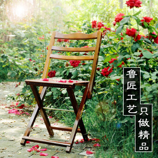 凳山东实木垂钓精品小G马札子红老人休闲家用靠背 马扎折叠便携式