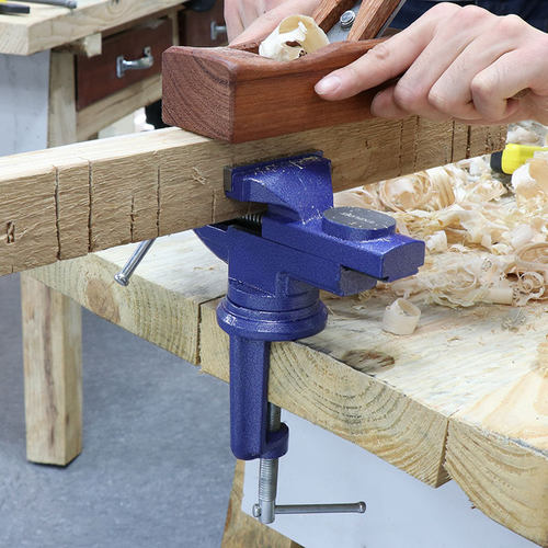 木工台虎钳 桌虎钳 平口虎钳 小号重型万向十字台钳diy手工