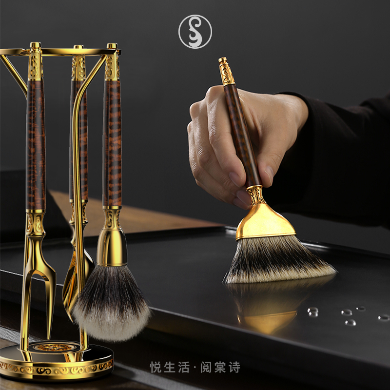 棠诗茶道六君子套装铁壶叉养壶笔刷茶勺茶匙功夫泡茶工具茶具配件