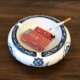 手工彩绘烟灰缸 饰工艺品摆件简约美式 新中式 陶瓷烟灰缸客厅茶几装