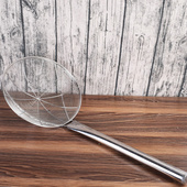 炸篱 盘丝线漏 捞篱钢丝篱工厂食堂 漏勺 笊篱大