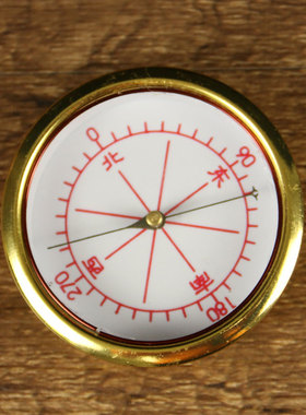 纯铜十字天池高精度精工细针罗盘指南针原装厘米36cm26cm配