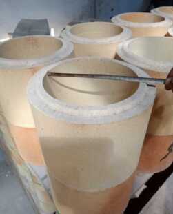 度烟桶砖 大管子砖圆形砖耐火砖圆形砖温烟囱砖 炉膛砖