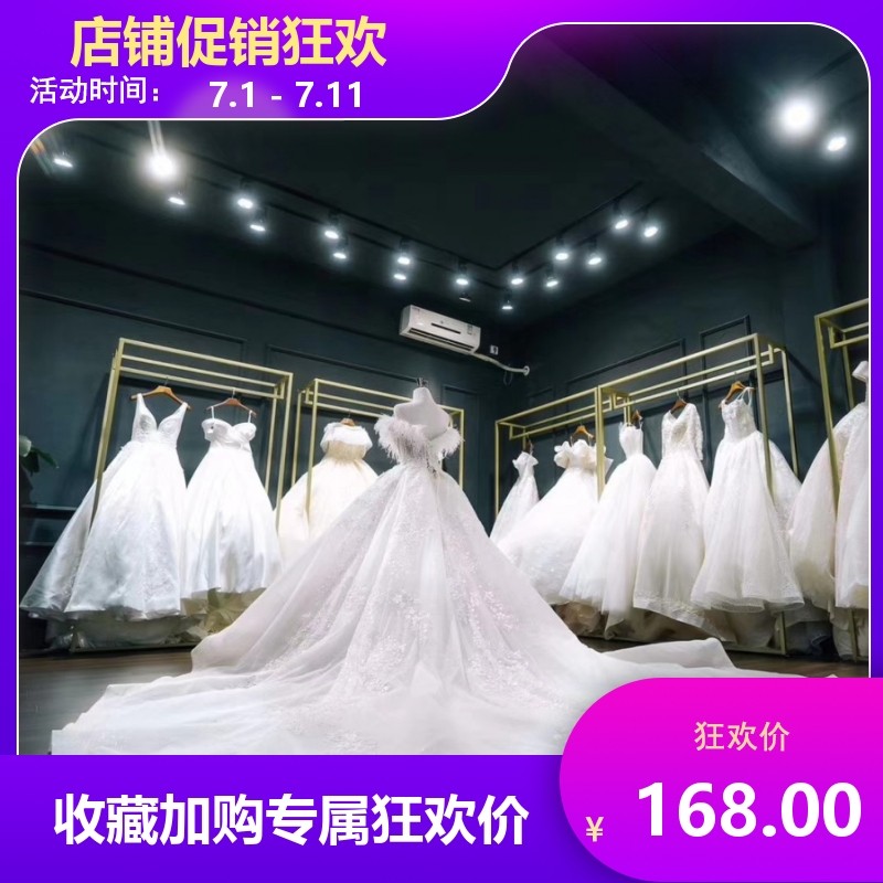 婚纱架影楼专用展示架礼服架子旗袍铁艺挂衣架金色落地欧式服装架