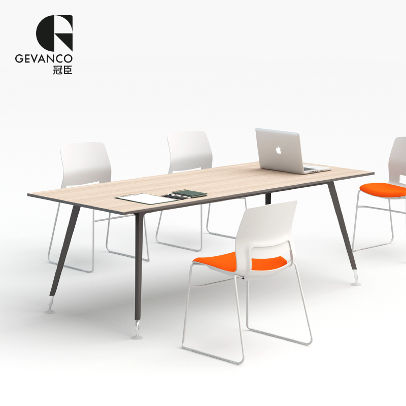 冠臣办公家具会议桌培训长桌现代职员办公桌椅洽谈会客桌