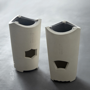 复古碳火炉取暖户外蜡烛酒精便携 手工白泥a烧炭煮茶器家用老式