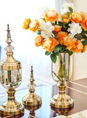 美式花瓶创意轻奢家居装饰品电视柜摆件酒柜欧式客厅乔迁新居礼品