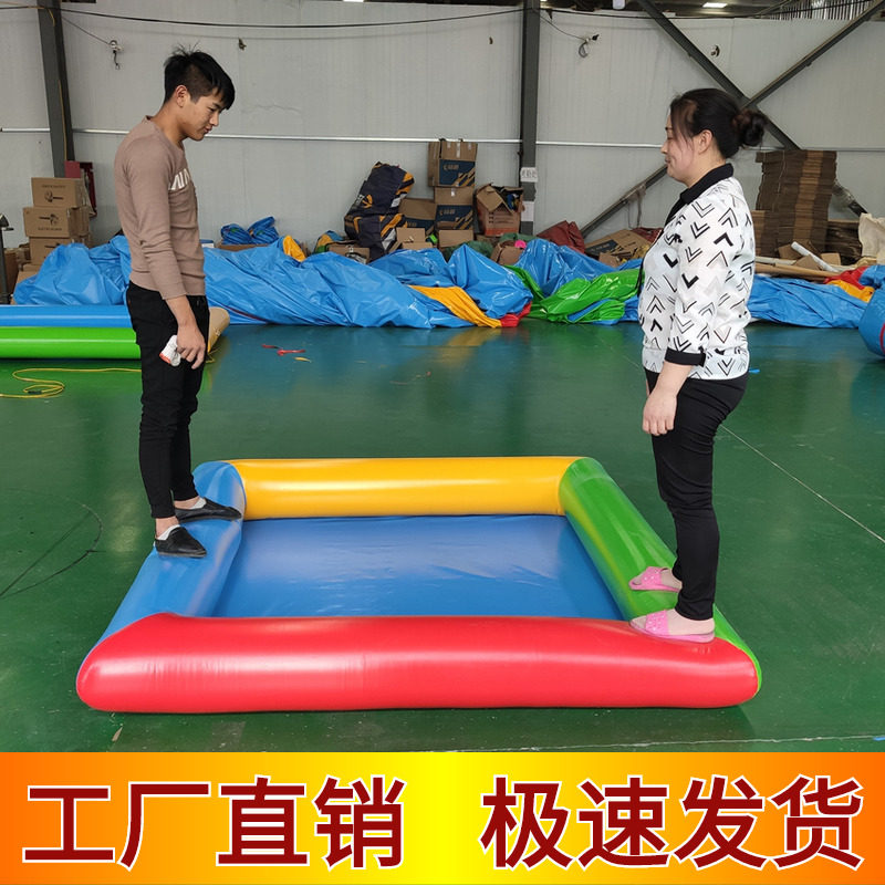 儿童充气沙滩决明子沙池广场宝宝玩沙子围栏