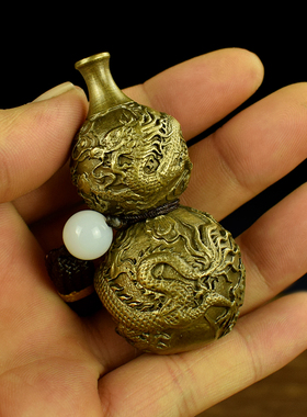 铜多子福禄葫芦把玩挂件工艺品精美小礼品车载