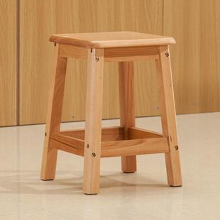 实木方凳家用榉木餐桌凳学生板凳四方梯凳长脚凳