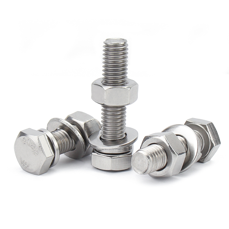 M6M8M10M12   外六角螺栓2205不锈钢螺丝螺母套装配件大全长螺杆
