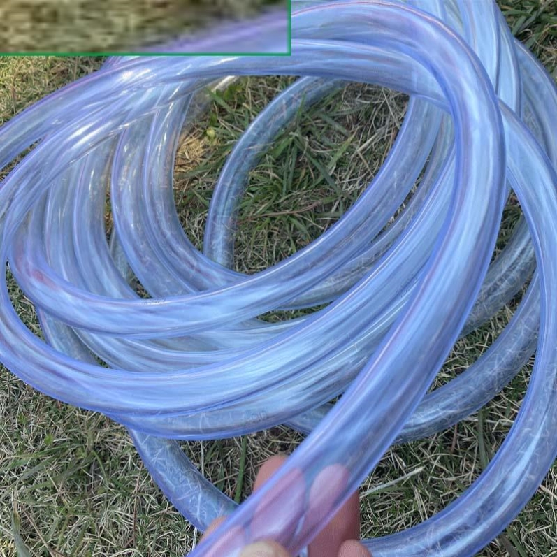 4/6分1寸pvc牛筋软管洗车水管透明防冻防晒50米20米花园浇花家用