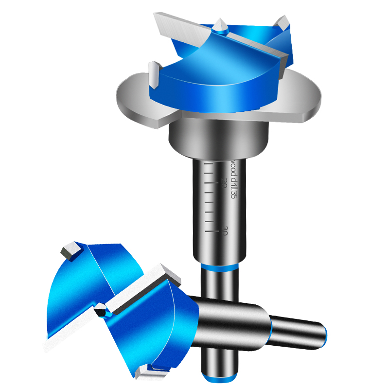 铰链开孔器专业带限位橱柜门柜门专用木工板飞机合页定位钻头35mm