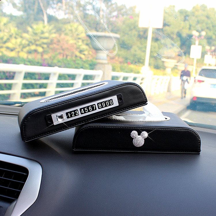 车载纸巾盒抽汽车餐巾纸盒防滑座式车内扶手箱车载抽纸盒车用带钻