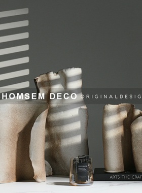 现代家居软装轻奢书卷摆q件售楼处样板间书房玄关酒柜壁柜桌面摆