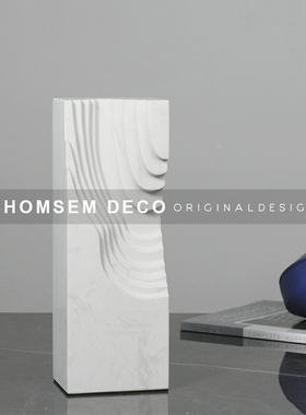 创意软装饰品简约k现代轻奢大理石样板房间艺术桌面售楼处摆件摆