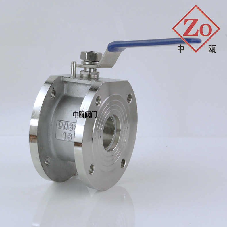 304不锈钢/铸钢超薄型对夹式球阀Q71F-16P意大利式法兰球阀DN5080